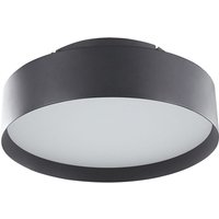 Led Deckenleuchte Schwarz Metall Acryl Rund Flach Warmweiß Modern Unterputzmontage für Wohnzimmer Küche Bad Schlafzimmer Esszimmer Flur - Schwarz von BELIANI