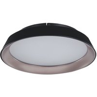 Led Deckenleuchte Schwarz Metall und Acryl Rund Flach Warmweiß Modern Unterputzmontage für Wohnzimmer Küche Bad Schlafzimmer Esszimmer Flur - Schwarz von BELIANI