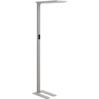 LED-Stehlampe Silber Metall 196 cm mit Bewegungsmelder Dimmbar Tageslichtsensor Touchfunktion Langes Kabel Bogenlampe Industrie Look Wohnzimmer von BELIANI
