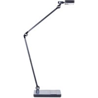 Led Schreibtischlampe Schwarz Aluminium 73 cm mit Ladefunktion Ladestation Verstellbar Modernes Design Minimalistisch für Büro Schreibtisch - Schwarz von BELIANI