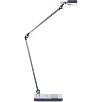 Led Schreibtischlampe Silber Aluminium 73 cm mit Ladefunktion Ladestation Verstellbar Modernes Design Minimalistisch für Büro Schreibtisch - Silber von BELIANI