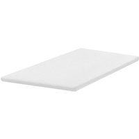 Matratzentopper Weiß Latex PU-Schaum 140 x 200 cm Polyester Bezug Komfort Schaumtopper von BELIANI