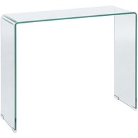 Beliani - Konsolentisch Transparent 30 x 90 cm Minimalistisch Rechteckig Multifunktional Modern - Transparent von BELIANI