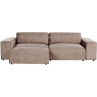 Modul 2-Sitzer Sofa Hellbraun Stoffbezug mit Ottomane Armlehnen 2 Dekokissen Skandi Modern Modulsofa Polstersofa Couch Wohnzimmer Ausstatttung Modul 2-Sitzer Sofa Hellbraun Stoffbezug mit Ottomane Armlehnen 2 Dekokissen Skandi Modern Modulsofa Polstersofa Couch Wohnzimmer Ausstatttung von BELIANI