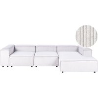 Modul Ecksofa 4-Sitzer ARDAL Cord Cremeweiß linksseitig von BELIANI