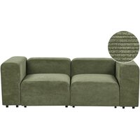 Modulsofa 2-Sitzer FALSTERBO Cord Grün Modulsofa 2-Sitzer FALSTERBO Cord Grün von BELIANI