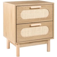 Nachttisch mit 2 Schubladen COSTELLO Hellbraun von BELIANI