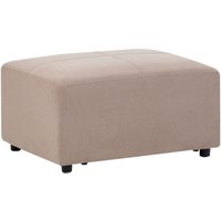 Ottomane Hellbeige aus Stoff Rechteckig Modern Wohnzimmermöbel Hocker für Sofa Modulteil Ottomane Hellbeige aus Stoff Rechteckig Modern Wohnzimmermöbel Hocker für Sofa Modulteil von BELIANI