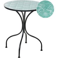 Outdoor Bistrotisch ANAPO 60 cm 60 cm Metall Schwarz von BELIANI