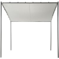 Beliani - Pergola in Grau 282 x 294 cm Schwarzer Rahmen für Garten Terrasse Außenbereich Outdoor Pavillon Gartenpavillon Beliani - Pergola in Grau 282 x 294 cm Schwarzer Rahmen für Garten Terrasse Außenbereich Outdoor Pavillon Gartenpavillon von BELIANI