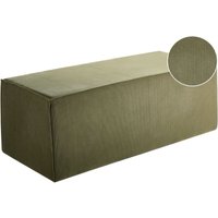 Beliani - Pouf Dunkelgrün aus Cord Gepolstert Rechteckig Modernes Design Polsterbank Bettbank Hocker Beliani - Pouf Dunkelgrün aus Cord Gepolstert Rechteckig Modernes Design Polsterbank Bettbank Hocker von BELIANI
