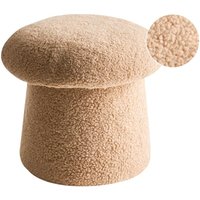 Pouf EUFAULA Bouclé Beige von BELIANI