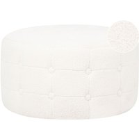 Pouf TAMPA Bouclé Weiß Pouf TAMPA Bouclé Weiß von BELIANI