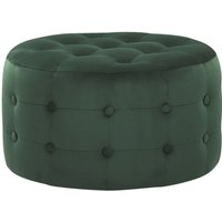 Pouf TAMPA Samtstoff Dunkelgrün von BELIANI