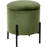 Pouf mit Stauraum WENONA Samtstoff Dunkelgrün Pouf mit Stauraum WENONA Samtstoff Dunkelgrün von BELIANI