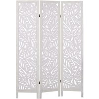 Raumteiler 3-teilig MELAGO Weiß 122 cm 170 cm Raumteiler 3-teilig MELAGO Weiß 122 cm 170 cm von BELIANI