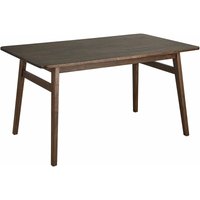 Esstisch Dunkelbraun Gummibaumholz 140 x 85 cm Rechteckig für 4 Personen Moderner Stil Esszimmer Küche Wohnküche - Dunkler Holzfarbton von BELIANI