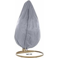 Regenschutz für Hängesessel 200 x 120 cm aus Polyester mit pvc Beschichtung Rechteckige Folie Modern - Grau von BELIANI