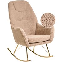 Schaukelsessel GULSELE Bouclé Beige von BELIANI