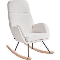 Schaukelsessel KVELIA Stoff Cremeweiß Schaukelsessel KVELIA Stoff Cremeweiß von BELIANI