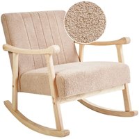 Schaukelsessel LEKNES Bouclé Beige Schaukelsessel LEKNES Bouclé Beige von BELIANI