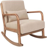 Schaukelsessel SKOVDE Stoff Beige Schaukelsessel SKOVDE Stoff Beige von BELIANI