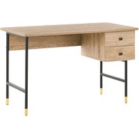 Schreibtisch ABILEN Hellbraun 120 cm 60 cm mit Stauraum von BELIANI
