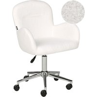Schreibtischstuhl PRIDDY Bouclé Cremeweiß Schreibtischstuhl PRIDDY Bouclé Cremeweiß von BELIANI