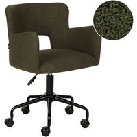 Schreibtischstuhl SANILAC Bouclé Dunkelgrün Schreibtischstuhl SANILAC Bouclé Dunkelgrün von BELIANI