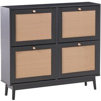 Schuhschrank ARMIDALE Schwarz von BELIANI