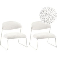 Sessel 2er Set KOLSVA Stoff Cremeweiß von BELIANI