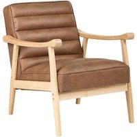 Sessel Braun Kunstleder Gesteppt mit Holzgestell Armlehnen Tiefe Sitzfläche Retro-Design Lederoptik Wohnzimmer Schlafzimmer Flur Fauteuil Sessel Braun Kunstleder Gesteppt mit Holzgestell Armlehnen Tiefe Sitzfläche Retro-Design Lederoptik Wohnzimmer Schlafzimmer Flur Fauteuil von BELIANI
