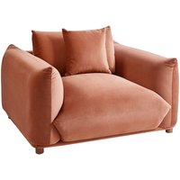 Sessel Goldbraun Samt Weich Gepolstert Niedrig mit Kissen Breite Armlehnen Loses Rückenkissen Modern Wolkenoptik Polstersessel für Wohnzimmer Sessel Goldbraun Samt Weich Gepolstert Niedrig mit Kissen Breite Armlehnen Loses Rückenkissen Modern Wolkenoptik Polstersessel für Wohnzimmer von BELIANI