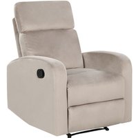 Sessel Taupe Samt Manuell Verstellbar mit Armlehnen Fußablage Relaxfunktion Modern Inustriell Relaxsessel Wohnzimmer Büro Arbeitszimmer Sessel Taupe Samt Manuell Verstellbar mit Armlehnen Fußablage Relaxfunktion Modern Inustriell Relaxsessel Wohnzimmer Büro Arbeitszimmer von BELIANI