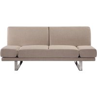 Sofa Beige Polsterbezug 2-Sitzer Schlaffunktion Verstellbare Armlehnen Skandinavisch Modern Wohnzimmer Sofa Beige Polsterbezug 2-Sitzer Schlaffunktion Verstellbare Armlehnen Skandinavisch Modern Wohnzimmer von BELIANI