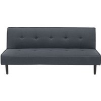 Sofa Dunkelgrau Polsterbezug 3-Sitzer Schlaffunktion Minimalistisch Wohnzimmer Sofa Dunkelgrau Polsterbezug 3-Sitzer Schlaffunktion Minimalistisch Wohnzimmer von BELIANI