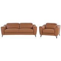 Sofa Set 4-Sitzer NARWIK Echtleder Braun Sofa Set 4-Sitzer NARWIK Echtleder Braun von BELIANI