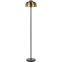 Stehlampe Gold / Schwarz 148 cm aus Stahl mit langem Kabel mit Schalter rund Industrie Look Modernes Design - Gold von BELIANI