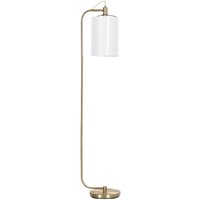 Stehlampe Kupferfarben / Weiß aus Leinen u. Eisen 155 cm Modern Elegant für Wohnzimmer Schlafzimmer Flur - Kupfer von BELIANI