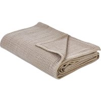 Tagesdecke Taupe aus Baumwolle 220 x 240 cm Waffelpique Modernes Design Wohnaccessoires für Bett Sofa Schlafzimmer Wohnzimmer Tagesdecke Taupe aus Baumwolle 220 x 240 cm Waffelpique Modernes Design Wohnaccessoires für Bett Sofa Schlafzimmer Wohnzimmer von BELIANI