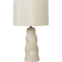 Tischlampe Beige Keramik Vasenform 51 cm Stoffschirm Trommelform Einfarbig Kabel mit Schalter Modern Skandi Schlaf- u. Wohnzimmer Tischlampe Beige Keramik Vasenform 51 cm Stoffschirm Trommelform Einfarbig Kabel mit Schalter Modern Skandi Schlaf- u. Wohnzimmer von BELIANI