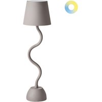 Beliani - Tischlampe Beige Metall Kabellos Wiederaufladbar Touch Funktion Dimmfunktion usb Kabel Indoor Outdoor Tischleuchte Schreibtischlampe von BELIANI