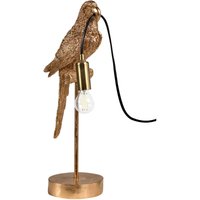 Tischlampe Gold Kunstharz 46 cm Hoch 1-Flammig Glühbirnen-Optik Tiermotiv Papagei Langes Kabel mit Schalter Glam Nachttischlampe Leselampe Tischlampe Gold Kunstharz 46 cm Hoch 1-Flammig Glühbirnen-Optik Tiermotiv Papagei Langes Kabel mit Schalter Glam Nachttischlampe Leselampe von BELIANI