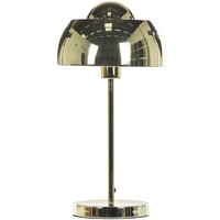 Beliani - Tischlampe Gold aus Metall 44 cm runder Schirm Kabel mit Schalter Industrie Look Modernes Design von BELIANI