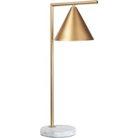 Tischlampe Gold Metall 65 cm Marmorfuß Metallschirm Kegelförmig Langes Kabel mit Schalter Modern Schlaf- u. Wohnzimmer Ausstattung Deko Tischlampe Gold Metall 65 cm Marmorfuß Metallschirm Kegelförmig Langes Kabel mit Schalter Modern Schlaf- u. Wohnzimmer Ausstattung Deko von BELIANI