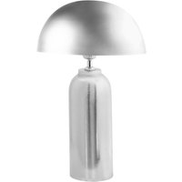 Tischlampe Silber Metall 47 cm Hoch 1-Flammig Halbrunder Schirm Langes Kabel mit Schalter Moderne Tischleuchte Nachttischlampe Schlafzimmer Tischlampe Silber Metall 47 cm Hoch 1-Flammig Halbrunder Schirm Langes Kabel mit Schalter Moderne Tischleuchte Nachttischlampe Schlafzimmer von BELIANI