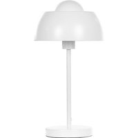 Tischlampe Weiß aus Metall 44 cm runder Schirm Kabel mit Schalter Industrie Look Modernes Design - Weiß von BELIANI