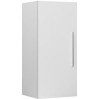 Hängeschrank Weiß MDF Platte Aluminium 88 x 40 x 35 cm Modern Trendy Praktisch Viel Stauraum Fächer Badezimmer - Silber von BELIANI