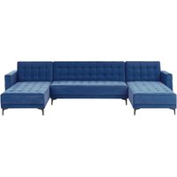 U-förmiges Modul Schlafsofa 5-Sitzer ABERDEEN Samtstoff Blau U-förmiges Modul Schlafsofa 5-Sitzer ABERDEEN Samtstoff Blau von BELIANI