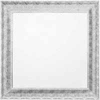 Wandspiegel Silber Kunststoff 65 x 65 cm dekorative Ausstrahlung Quadratisch Vintage - Silber von BELIANI